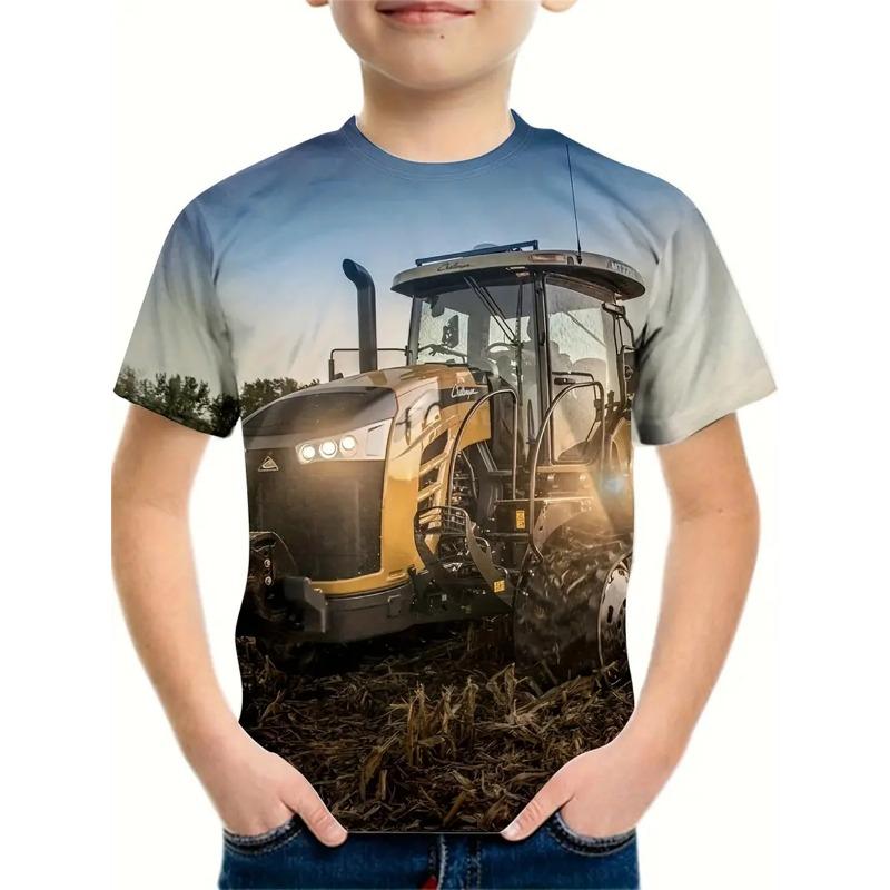 Sommer Kinder Jungen Kleidung 3d Katze Print T-Shirt Kurzarm Kinderkleidung Mode T-Shirt für Jungen Top T