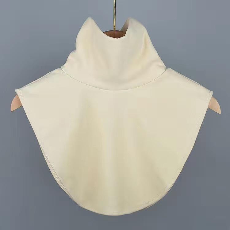 

High,neck False Collar, Detachable Collar Scarf One Size бежевий