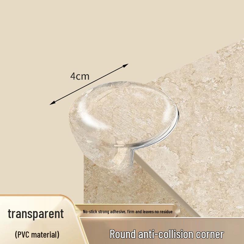Assorted Transparent Silicone Corner Protectors: Soft Bumpers for Tables, Walls, Corners, Edges, and Windows