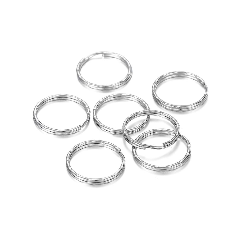 

20/50Pcs 25mm Metal Keyring Blank Circle Key Holder Split Ring Connectors for DIY Keychain Jewelry Findings Making Supplies 25mm x 20pcs