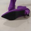 Women Elastic Sock Boots Autumn Winter Stiletto High Heels Knitted Ankle Boots Woman Slip-On Pointed Toe High-heeled Botas Mujer