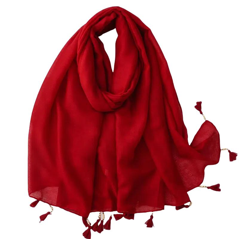 Lightweight Women's Sunshade Scarves,cotton and Linen Air Conditioning Sun Protection Beach Scarves Summer Shawl