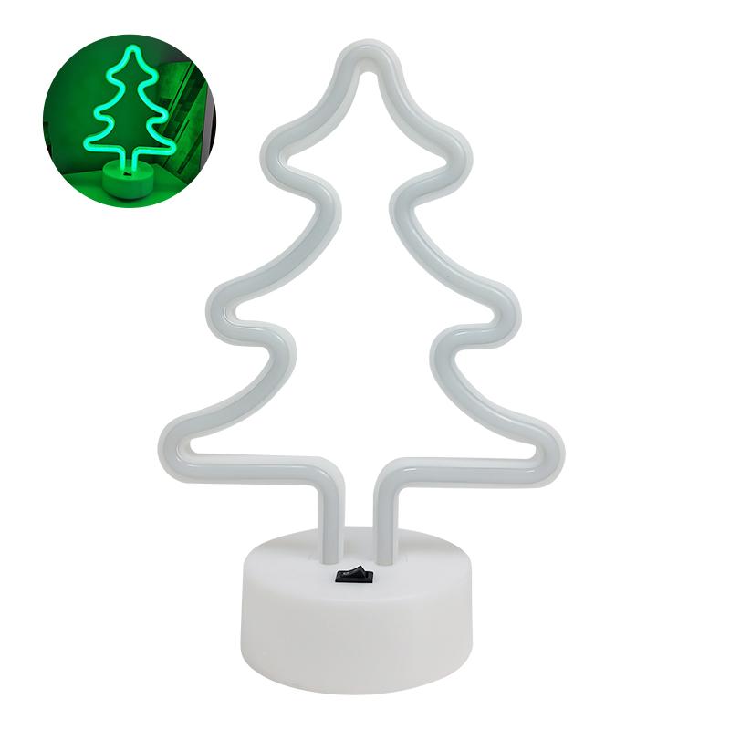 

Christmas Tree Neon Signs with Base,LED Lights,atmosphere Lighting for Wall,USB/Battery Powered Lamp,for Holiday Home Decor