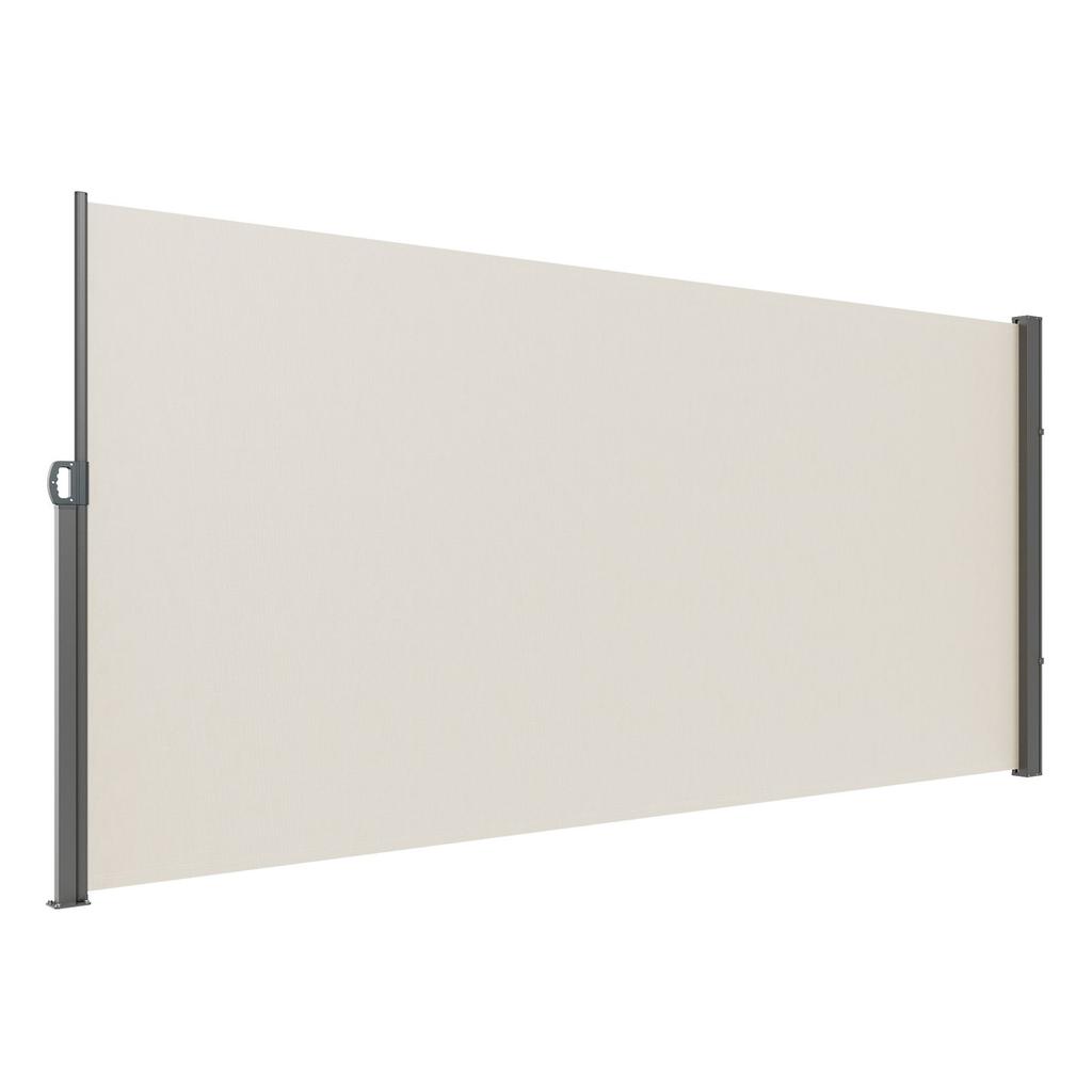 Retractable Side Awning, 71''x 118'' Outdoor Privacy Screen, 180g Polyester Water-proof Retractable Patio Screen, UV 30+ Room Divider Wind Screen for