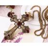 Cross Pendant Necklace Grunge Jewelry Accessories Gothic Male Female Necklaces