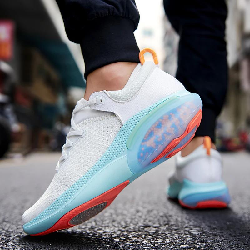 

Tenis masculino Granule Air Cushion Парные кроссовки унисекс Легкие дышащие удобные кроссовки для бега с сеткой Белые прогулочные туфли для пар 36