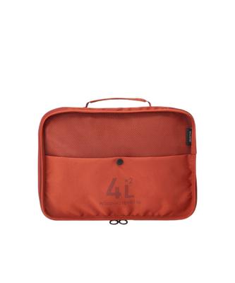 MILESTO Kompressions-Packorganizer Doppeltasche 4L x 2 Reiseaufbewahrung Terrakotta UTILITY MLS905-TC