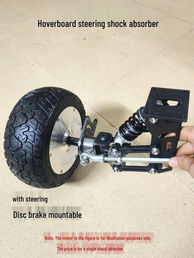 Multifunctional Scooter Robot Trolley Trailer with Steering Shock Absorber, 100kg Load Capacity