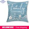 Blue Forget - Me - Not & Home - Themed Pillowcasesliving Room Sofa Cushion Cover, Soft And Comfortable, Bedroom Room Decoration