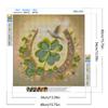St Patricks Day Full DIY 5D Round Drill Diamond Painting Gem Art for Adults/Beginners Gift Idea Home Wall Decor 15.75x15.75in