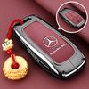 OQA4   Car Key Case Cover For Mercedes Benz C E S Class GLC CLE EQE W206 W214 W223 S350 S400 S450 E300 Keychain Fob
