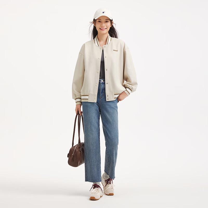 Hotwind Women's Textured Baseball Jacket F07W26507