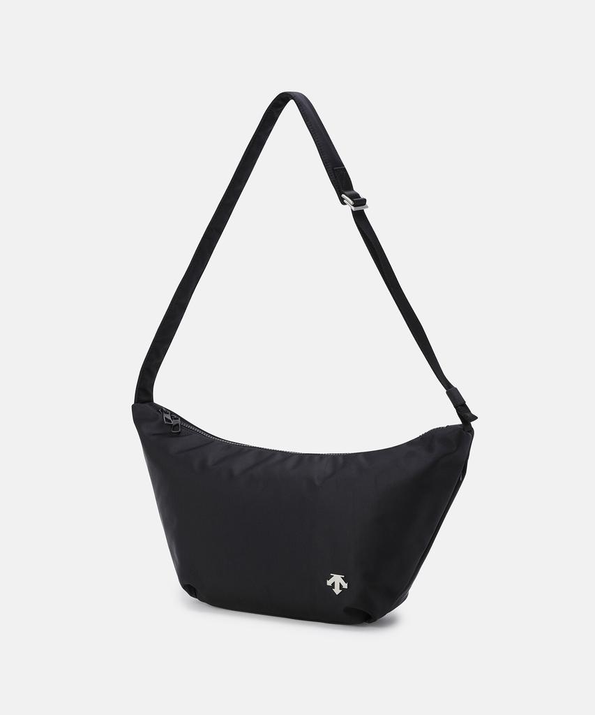 Descente Medium Crossbody Hobo Bag Black Sr123Ubg1C