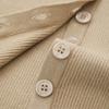 Women's V-Neck Wool Blend Ribbed Cardigan