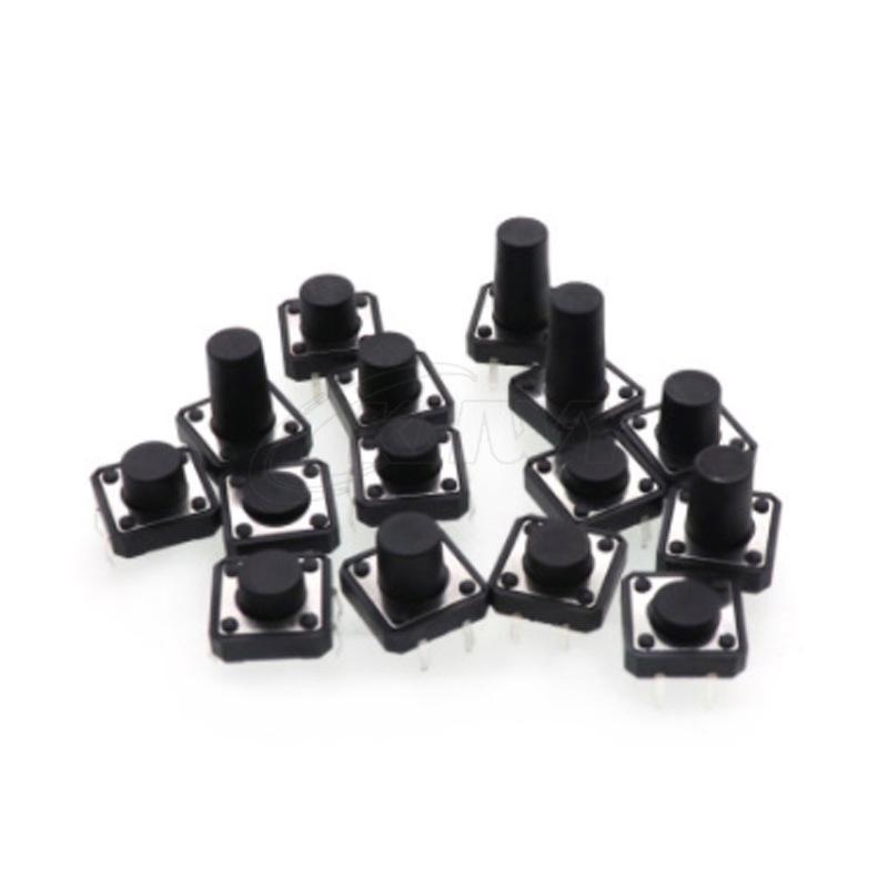 Vertical Micro Tactile Switch: Multiple Sizes 12*12*4.3-12MM