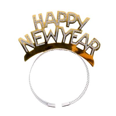 2024 Crown Party Headband Happy New Year Favors Photo Props Paper Headdress Headpiece Gift Glitter