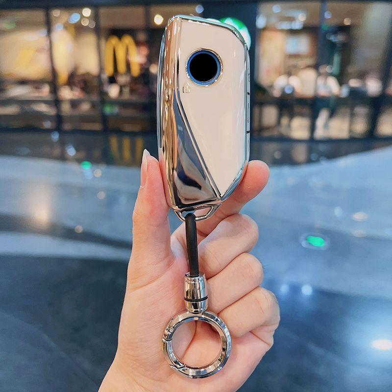 TPU Car Key Case Remote Cover Shell Holder Housing Bag Fob For BMW New 530Li I5 iX1 X1 X5 840I 740Li iX I7 X6 X7 5 7 Series 2025