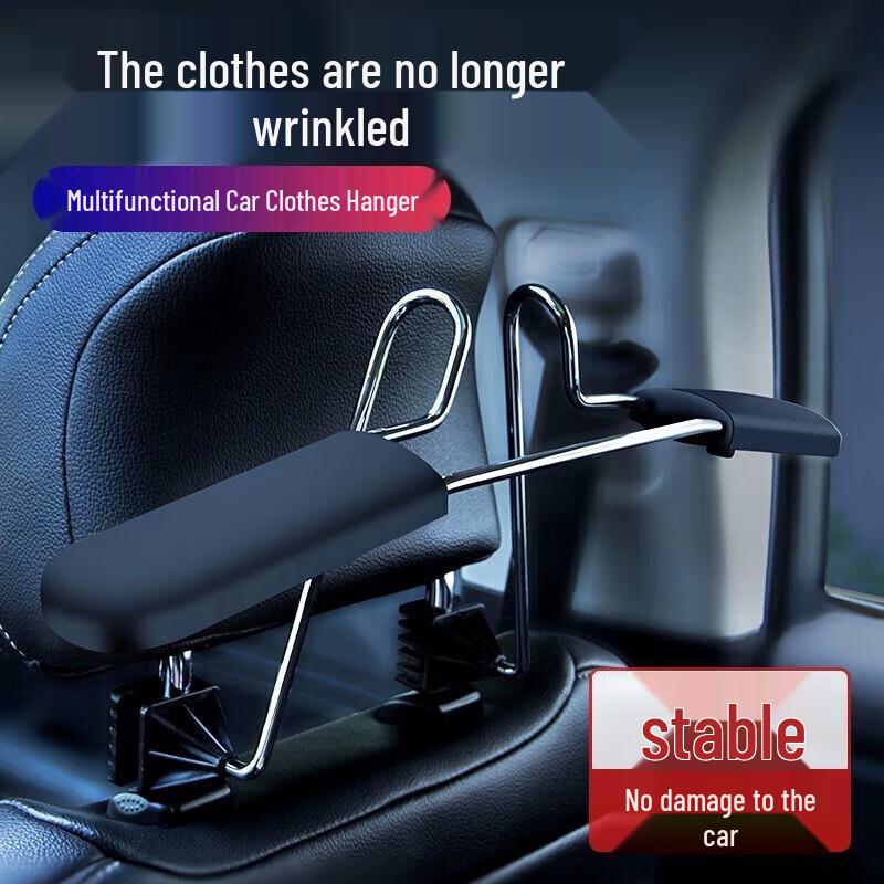 Car Seat Back Retractable Clothes Rack