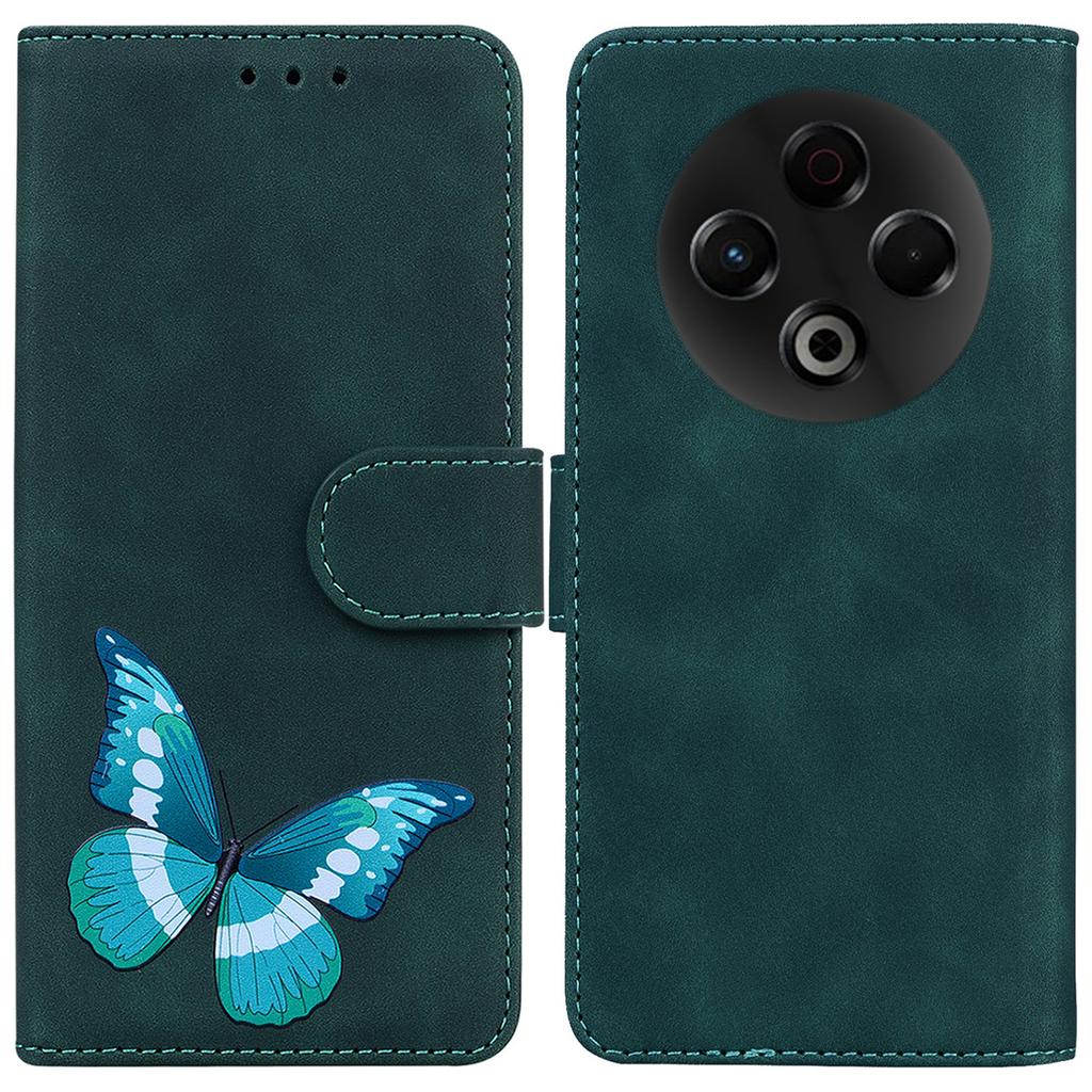 For TECNO Spark 30 4G Stand Case PU Leather Phone Cover Butterfly Printed