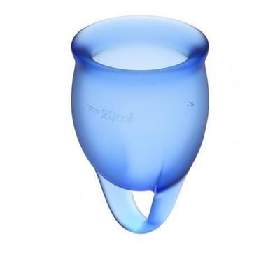 Copa Menstrual - Satisfyer - Azul - Reutilizable - Cómoda - Fácil de Usar