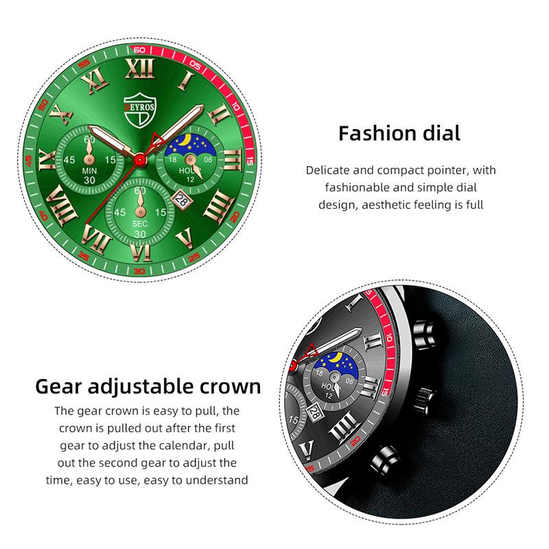 Classic Stainless Steel Watch Men's Calendar Quartz Watch Men's Personality Watch Casual Student Watch Business Watch