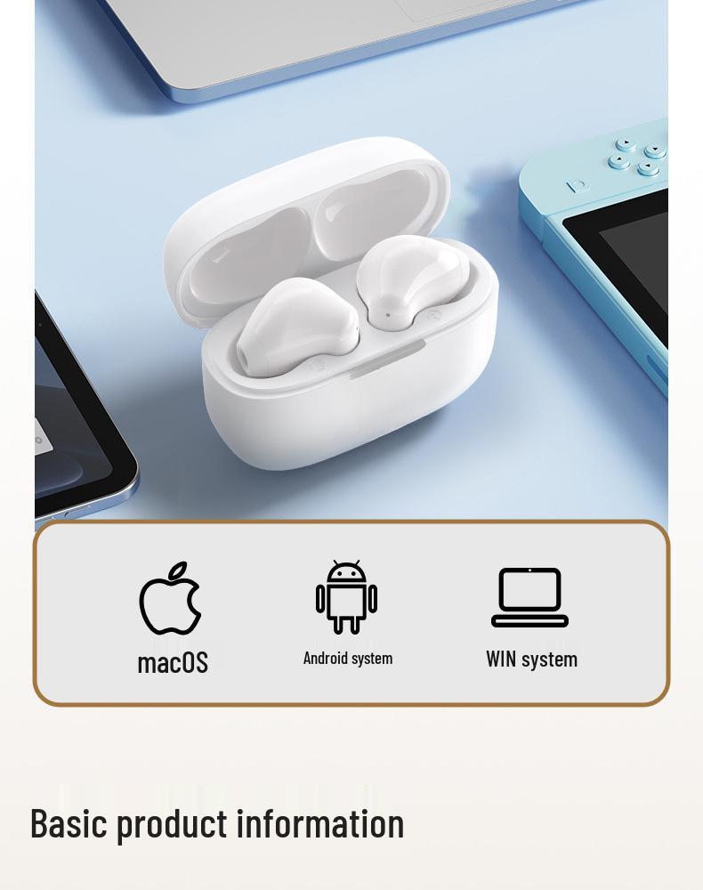 2025 Semi-In-Ear Bluetooth Headphones: High-Quality Sound, Long Battery Life, Perfect for Running, Men & Women.