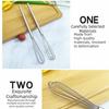 Manual Operation Egg Beater Handheld Egg Mixer Stainless Steel Wire Whisk  Baking Utensils