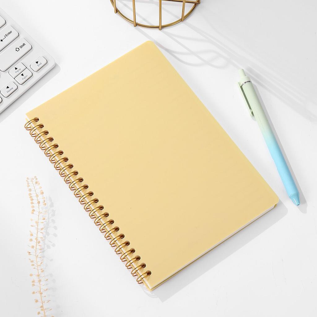 A5 Spiral Notebook 160 Pages, Thick Paper Eye Protection Lined, Writing Notebook for School College Office Diary