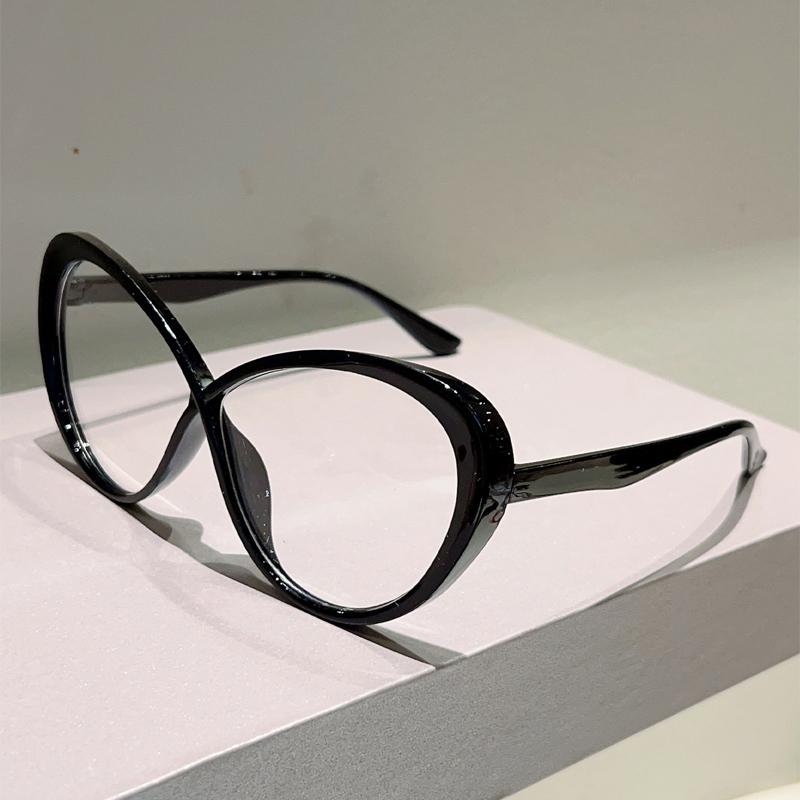 Cat Eye Glasses Women Fashion Candy Color Decor Eyewear Trendy Brand Design Blue Light Blocking Patchwork Optical Frames