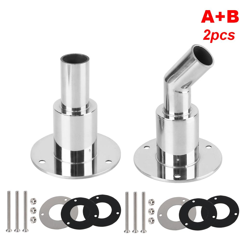 Boat Accessories Stainless Steel Thru Hull Exhaust Fitting Tube Pipe Air Diesel Vent Heater Socket 24mm Dia. RV Hardware Parts