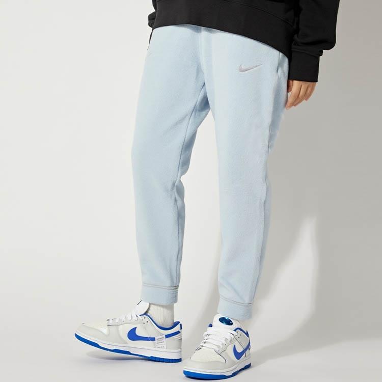 Nike Knitted Sweatpants Women's Light Blue Moderate Cuffed Pants DO6969-418