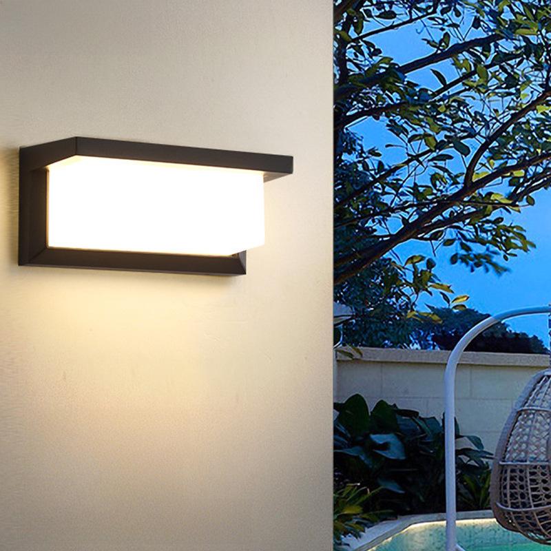 Wasserdichte Moderne Außenwandleuchte für Garten, Balkon oder Eingang