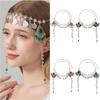 Alloy Hair Chains Waterdrop Tassel Hair Tassel Chains Trendy Hairband Jewelry  Women