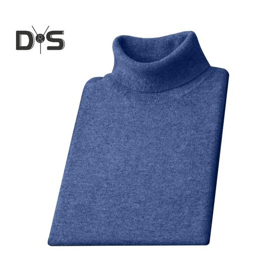 Sonbahar Kış Erkek Kazak Yarım Yüksek Yaka Örme Kalın Peluş Astar Elastik Uzun Kollu Sıcak Düz Renk Alt Örgü Gevşek Günlük Giyim Kazaklar