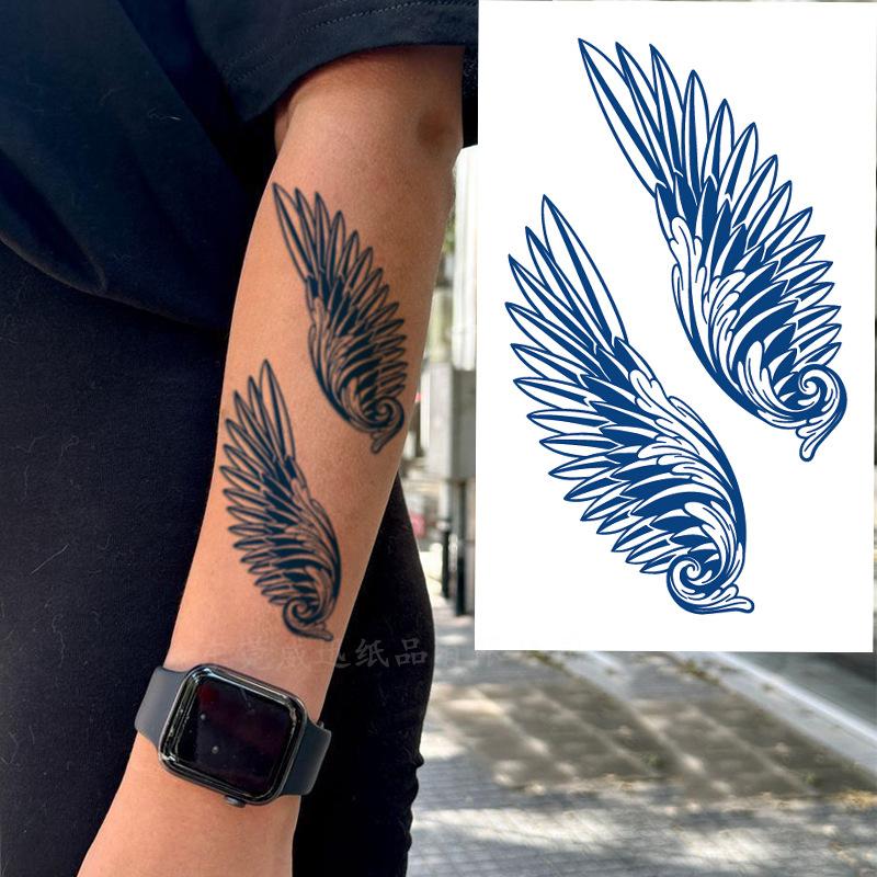 Herbal Tattoo Stickers, Juice Tattoo Stickers, Semi-Permanent English Letter Tattoo Stickers Tattoo