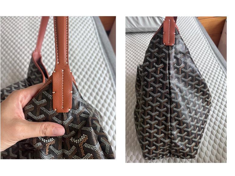 Guangzhou High-End Hobo Hundezahn Leder Schultertasche - Echtes Rindsleder, Große Kapazität Tote für Damen.