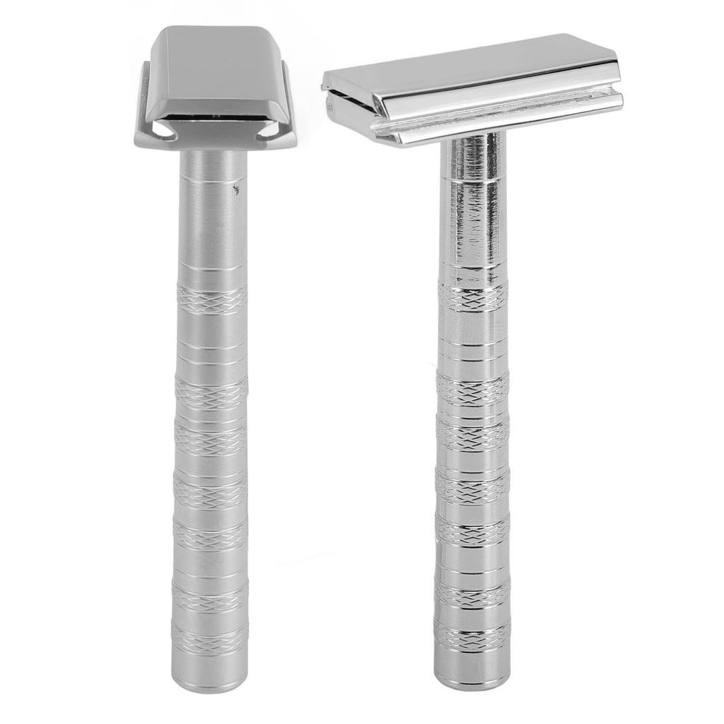 Long Handle Double Sided Safety Shaving Tool Washable Safety Beard Wet Shaving Kit for Men