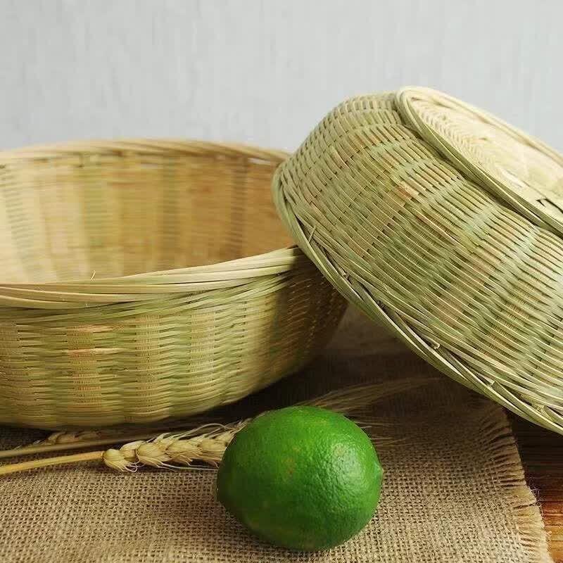 Handmade Bamboo Woven Fruit & Pastry Basket