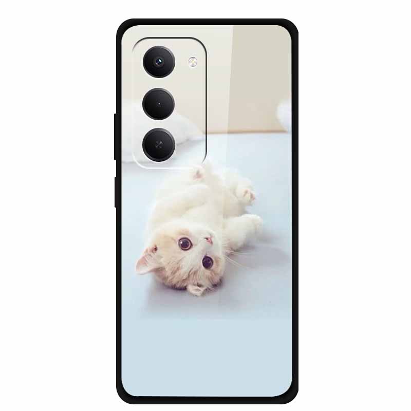 For Redmi 15 5G Case 6.9" 25057RN09E Tempered Glass Hard Covers For Redmi 15 4G 2025 Luxury Phone Cases Protective Bumper Fundas