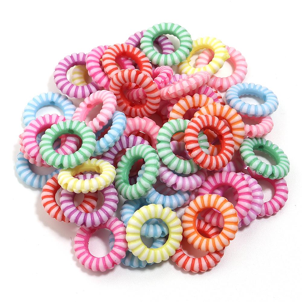 200pcs/lot Multiple Styles Plastic Beads Cat Flower Star Fish Shell Beads Loose Spacer Beads For Jewelry Making DIY Accessories