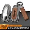 Car TPU Zinc Alloy Key Case Bag For Suzuki S-Cross Eitrga Swift Car KeyChain Car Metal Key Shell Interior Decoration Accessories