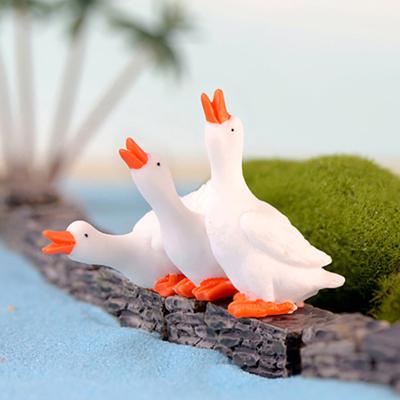 3 Pièces Oie Miniature Résine Bricolage Paysage Jardin Terrarium Figurines Accessoires ARI