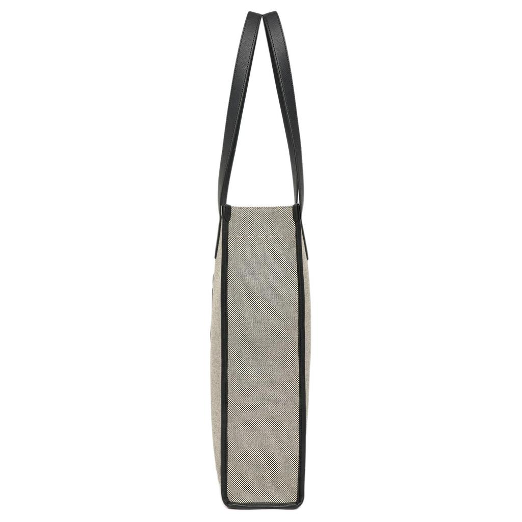 New MLB Cotton Canvas Tote Bag, Shopping Bag, Canvas Bag, Handbag, Shoulder Bag Unisex Gray 3AORM033N-50BKS