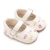 0-1Year Baby Shoes Infant Pre-Walker Shoes Girls Princess Bow Shoes Cute Breathable Flower Soft Sole Casual Sports Footwear