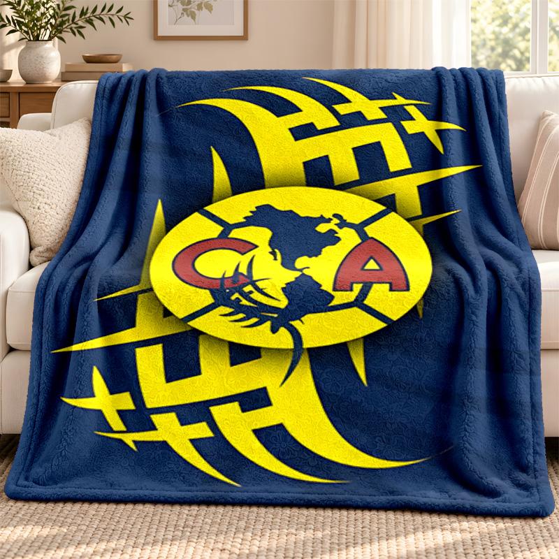 Club America blanket Flannel Blanket Soft Cozy Plush Throw for Sofa Bed Lightweight Home Decoration Outdoor camping