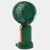 Mini rose gold pocket fan with USB rechargeable battery and stand