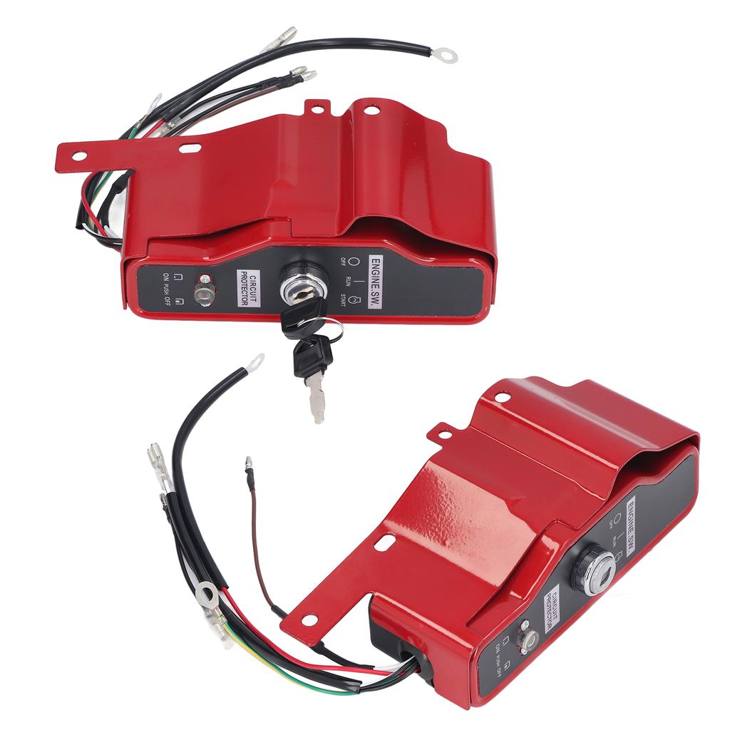 Ignition Key Switch Box Ignition Starter Switch Kit with 2 Keys for GX340 GX390 11hp 13hp Gas