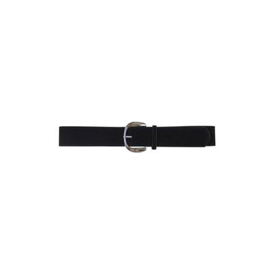 Pink PINEAPPLE NOVA SYNTHETIC SUEDE WIDE BELT_BLACK