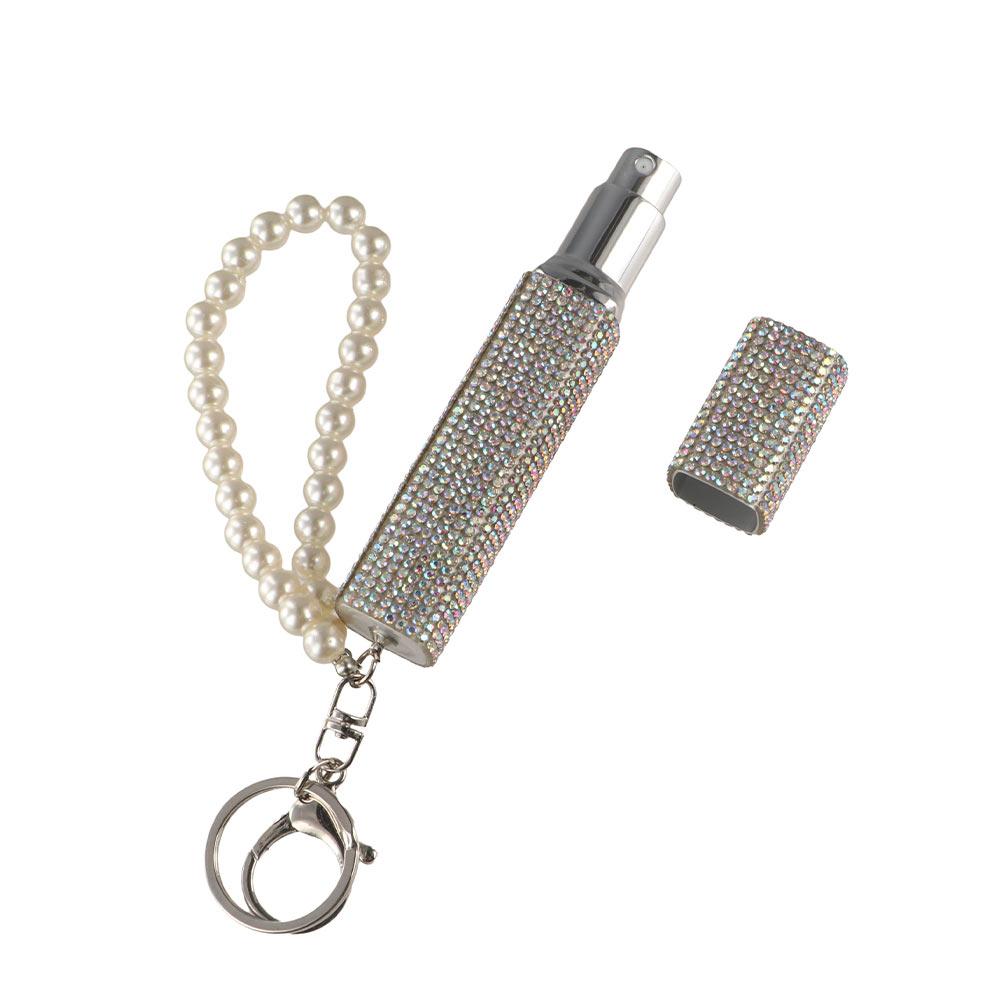 

Glass Inner Perfume Bottle Refillable Rhinestone Spray Bottle Perfume Dispenser Travel Makeup синій