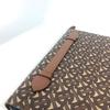 BURBERRY TB logo Bag Cluch Bag Pouch Clutch bag Leather/Canvas Brown